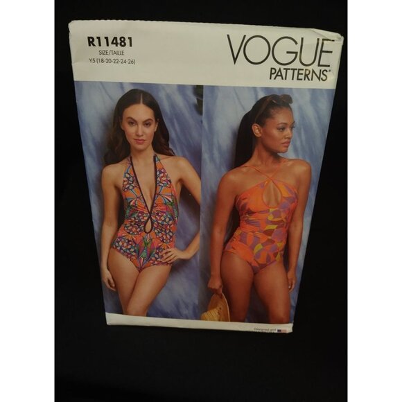 Vogue Sewing Pattern V1894 Misses' Swimsuits  Sizes 18-20-22-24-26 - Picture 1 of 5